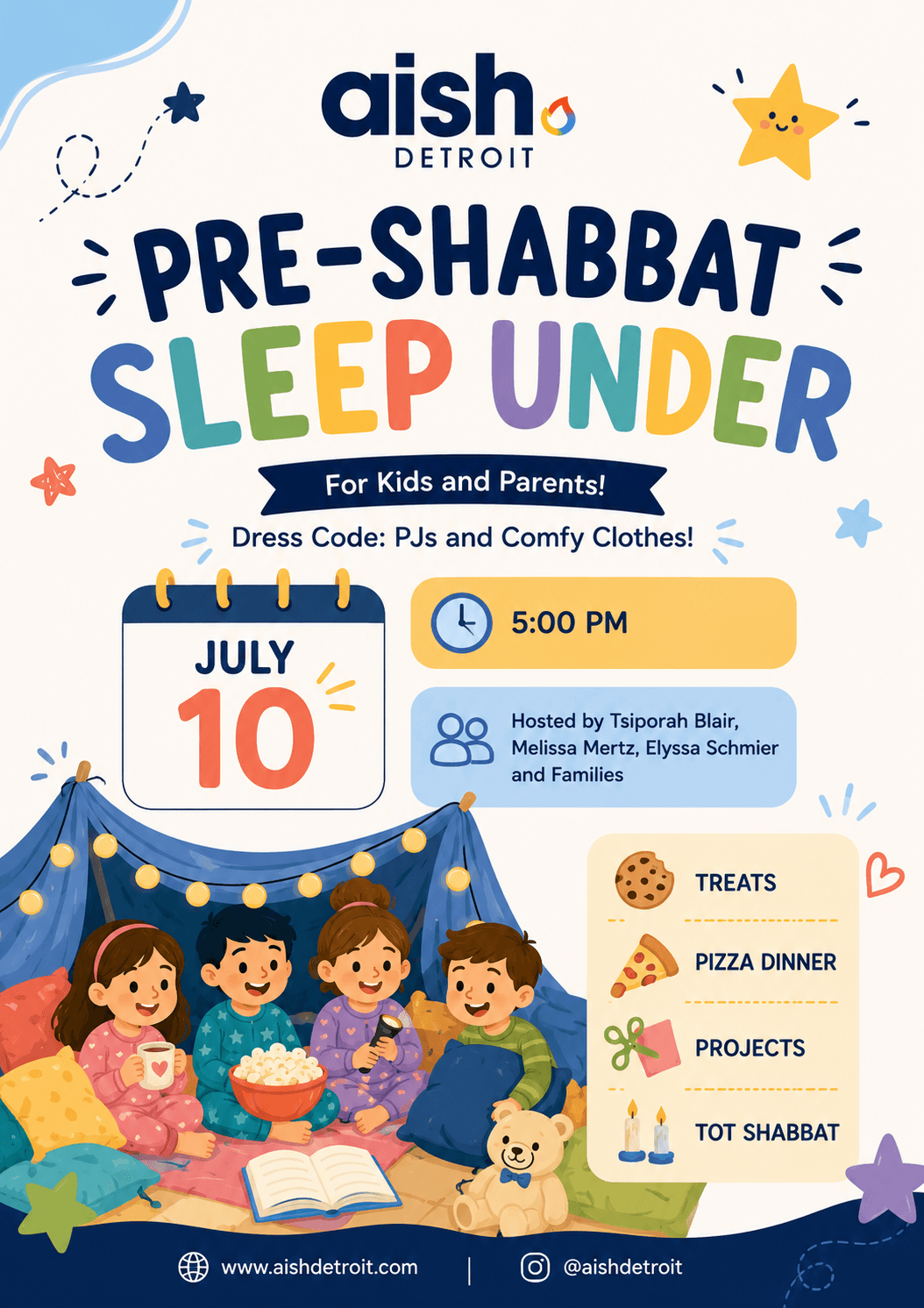 Pre-Shabbat Sleep Under flyer